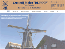 Tablet Screenshot of molen-dehoop.nl